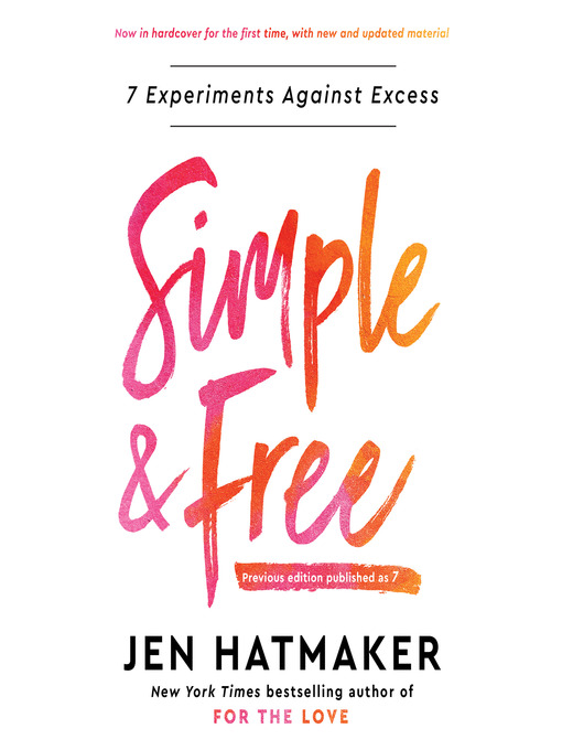 Title details for Simple and Free by Jen Hatmaker - Wait list